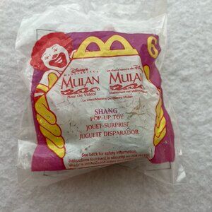 1998 McDonald’s Mulan #6 Shang Pop Up Toy Sealed Disney Happy Meal Figure